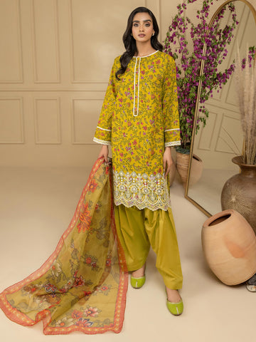 3 piece embroidered lawn suit