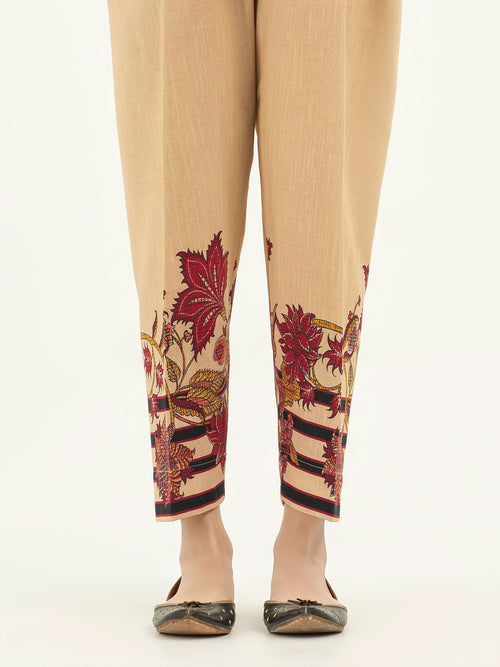 Printed Khaddar Trousers(Pret)