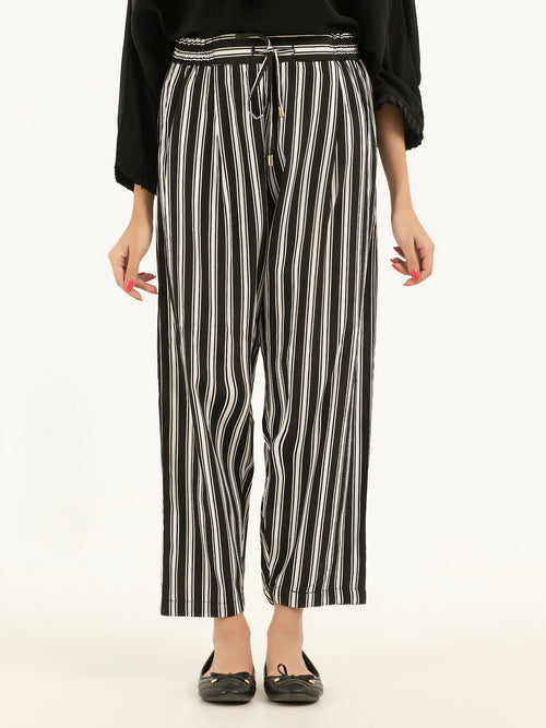 Printed Linen Pants