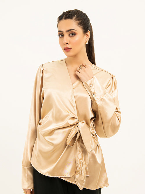 Silk Wrap Top