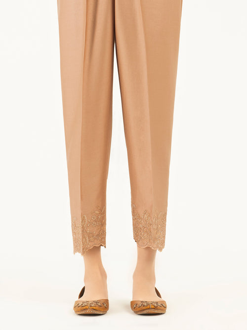 Embroidered Satin Trousers(Pret)