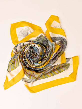 Multi-Tone Printed Silk Scarf – Limelightpk