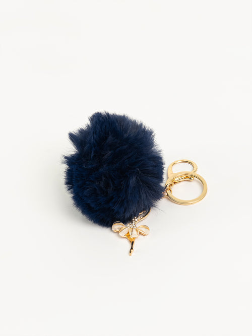 Ballerina and Pompom Keychain