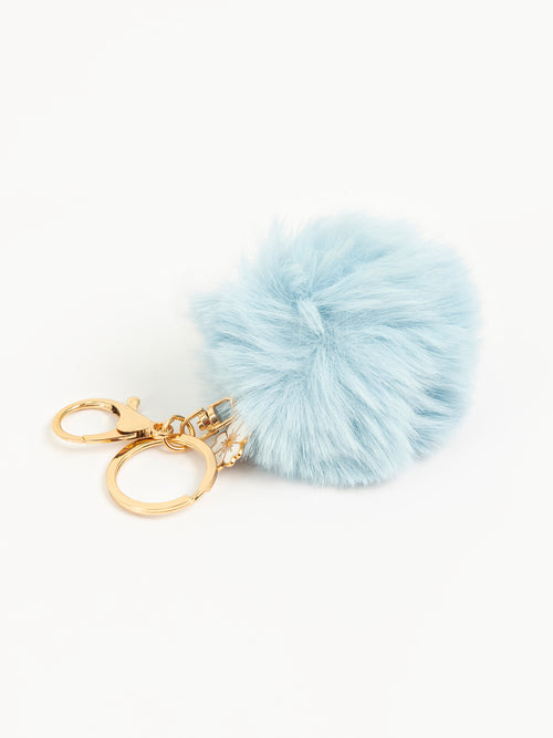 Fur Pompom Keychain