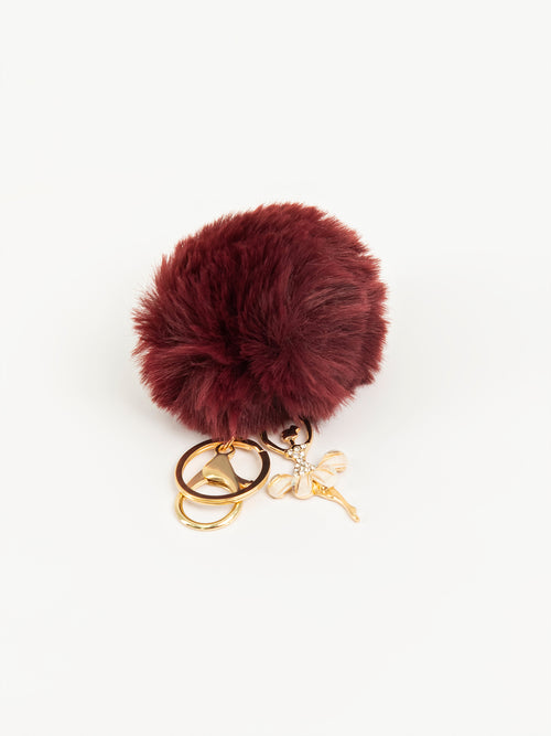 Ballerina Pompom Keychain