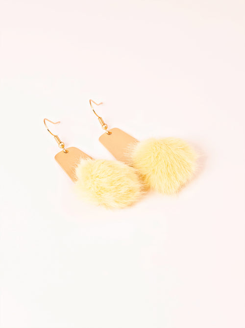 Pompom Drop Earrings