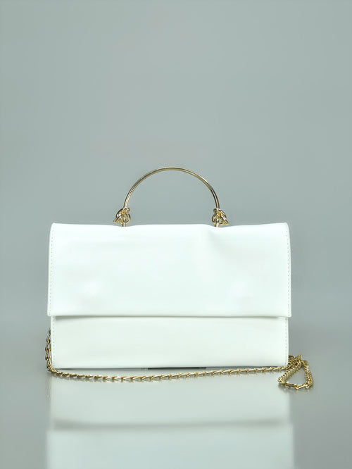 Ring Handle Matte Clutch