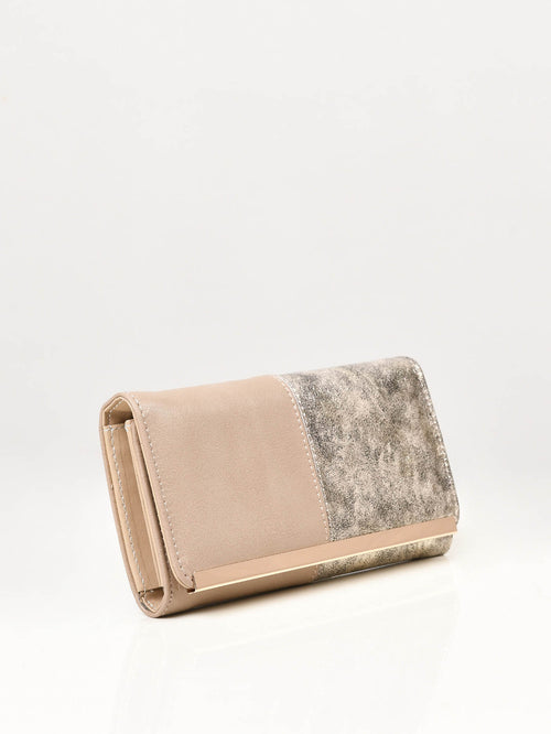 Two Toned Shimmer Wallet