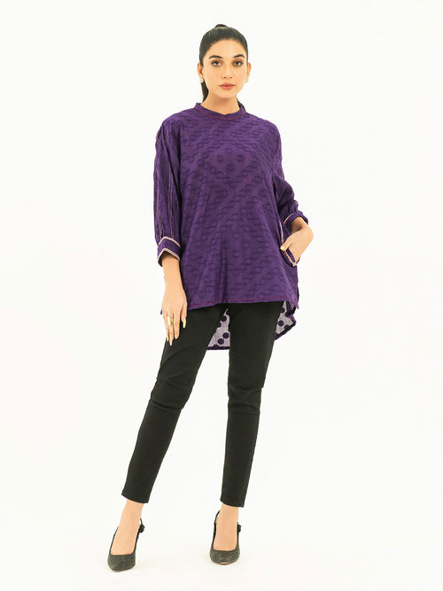 Jacquard Top-Embroidered