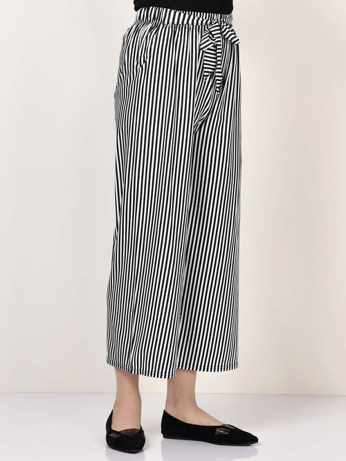 Striped Tie Knot Pants