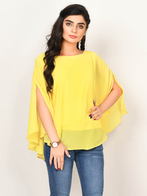 Cape Style Chiffon Top