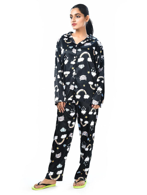 Silk wonderland Print Sleep Wear