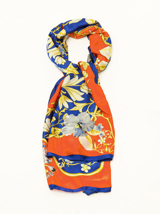 Multi-Tone Printed Silk Scarf – Limelightpk