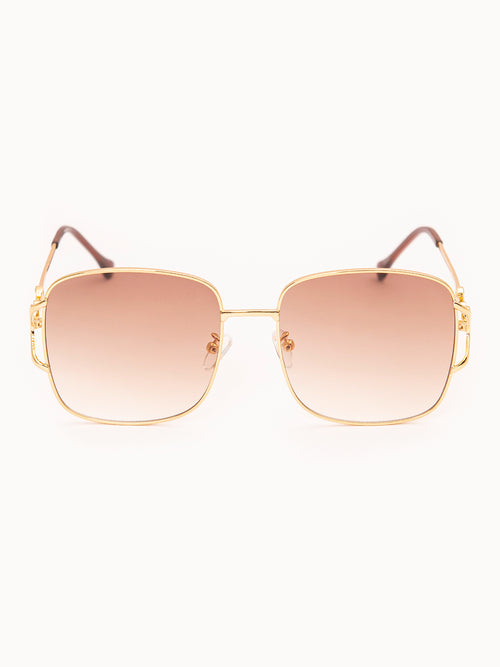 Metallic Square Sunglasses