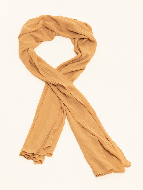 Crinkled Chiffon Scarf