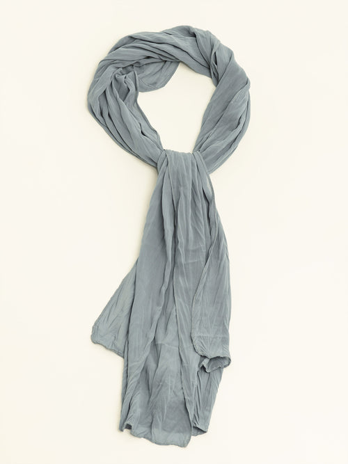 Crinkled Chiffon Scarf