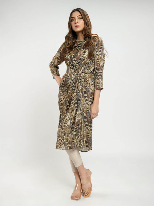 Printed Silk Dress