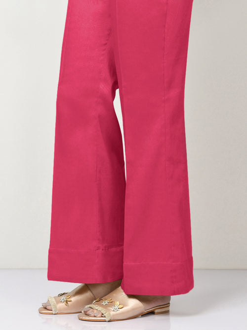 Unstitched Cambric Trouser - Fuchsia Pink