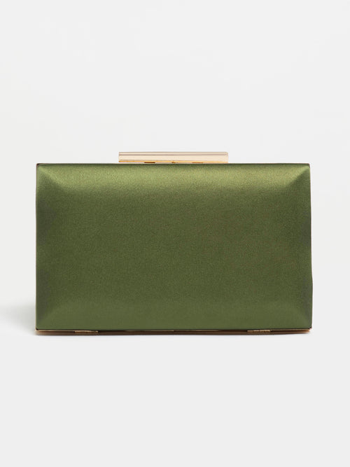 Satin Boxed Clutch