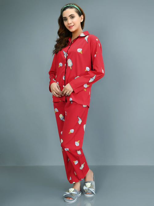 Printed Grip Sleep Suit