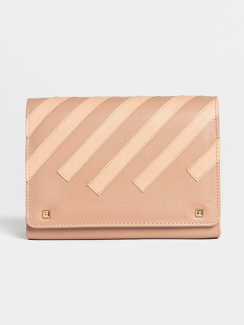 Striped Clutch