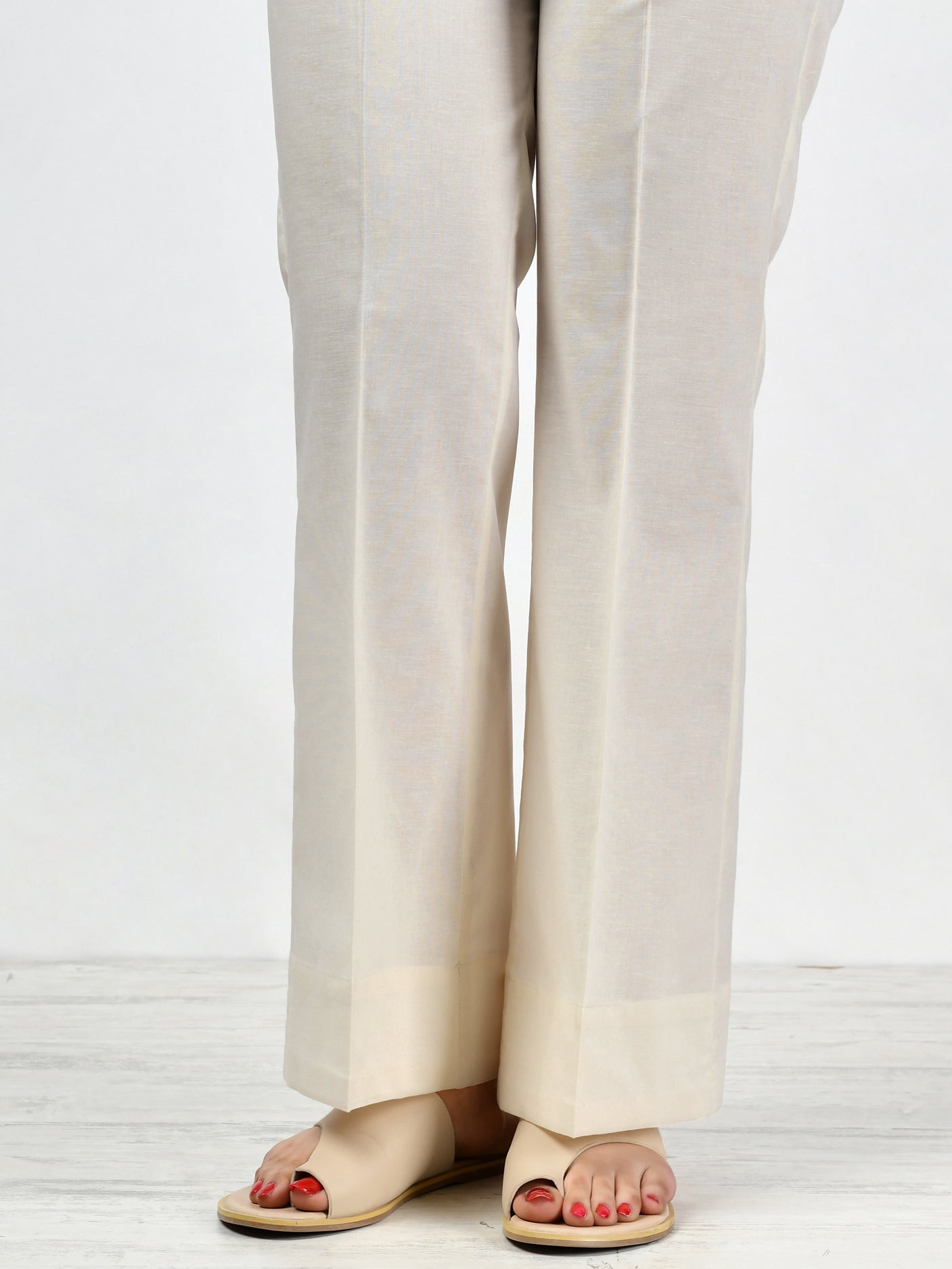 off white color trousers