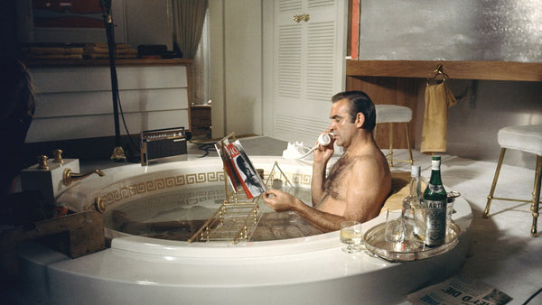 sean connery taking a bath