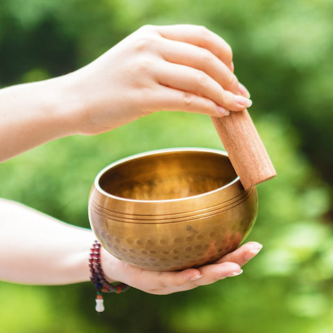 Bol Chantant Tibétain Fait Main - L'Arbre des Chakras