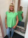 Kelly Button Back Top