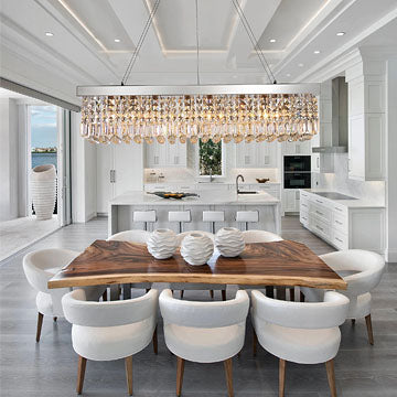 chandelier for rectangular table