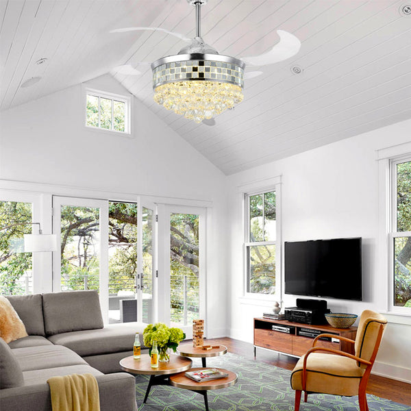 How To Pick The Perfect Chandelier Ceiling Fan For Your Living Room