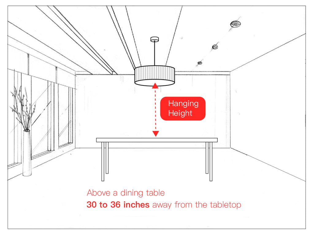 Chandelier Size Guide - moooni Lighting