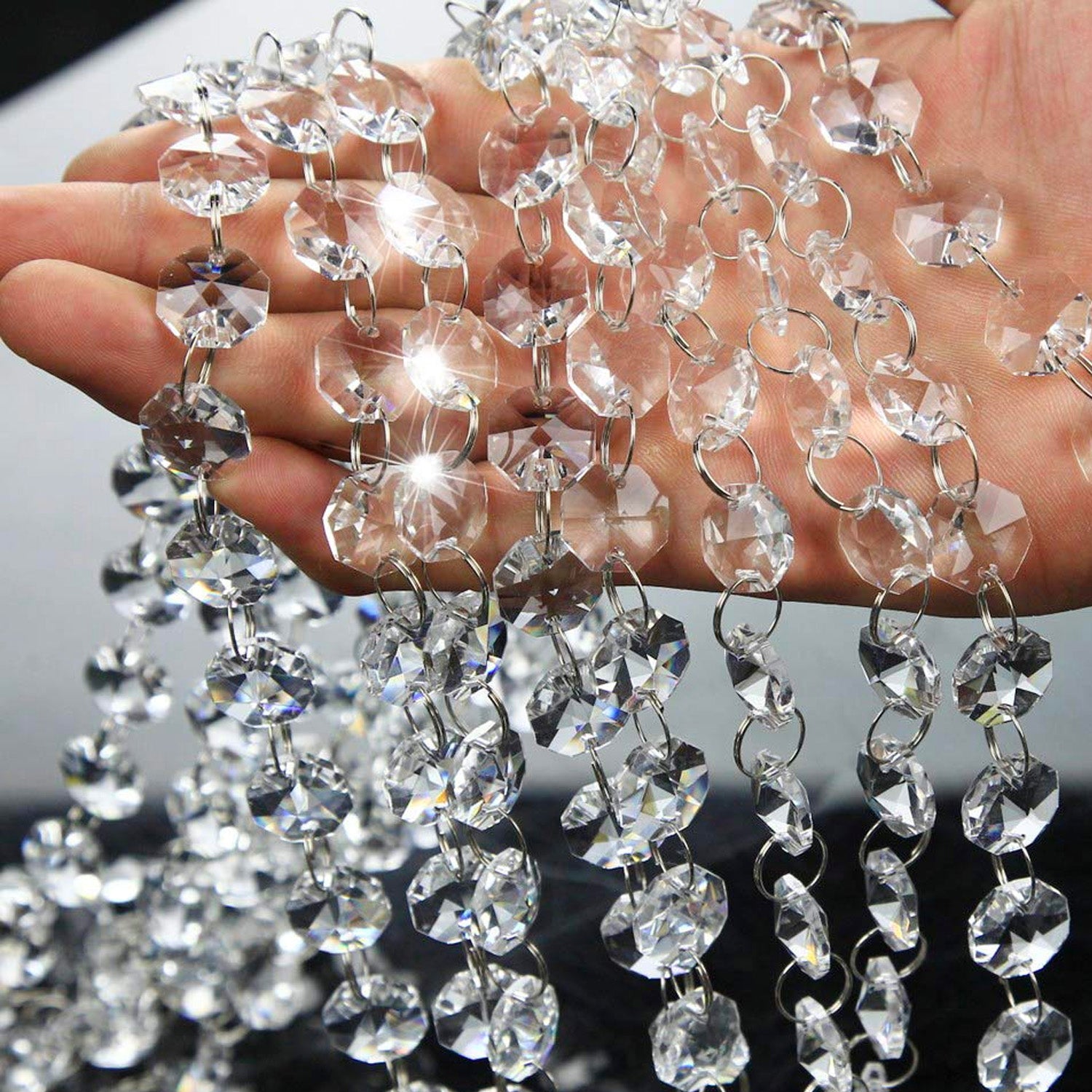 Clear Crystal Beads Diy Craft Jewelry Decoration Sofary Lighting 