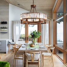 rustic modern dining chandelier