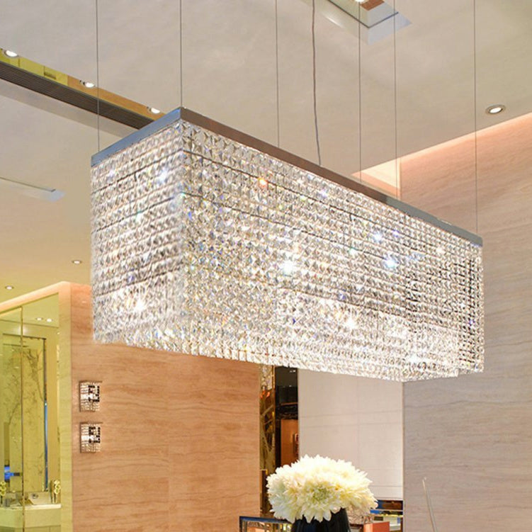 rectangular modern chandelier