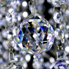 Large Raindrop Crystal Chandelier Ball Shape for Foyer | Sofary