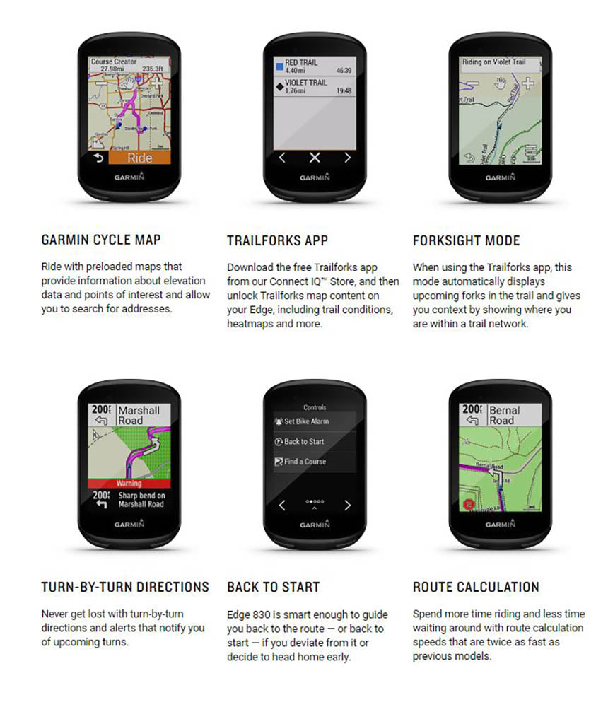 Garmin Edge 830 GPS Cycling/Bike Computer with Mapping Navigation