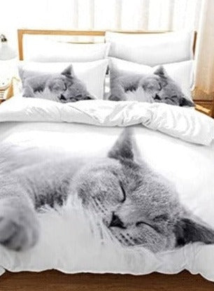 Bettwäsche für Katzenliebhaber bedruckt