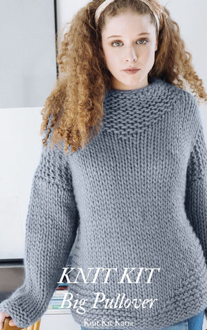 Strickpullover in grau mit LoveWool von Katia stricken