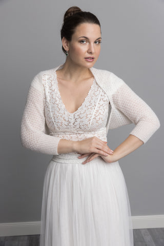 Festlicher Bolero in Lace ivory DIY