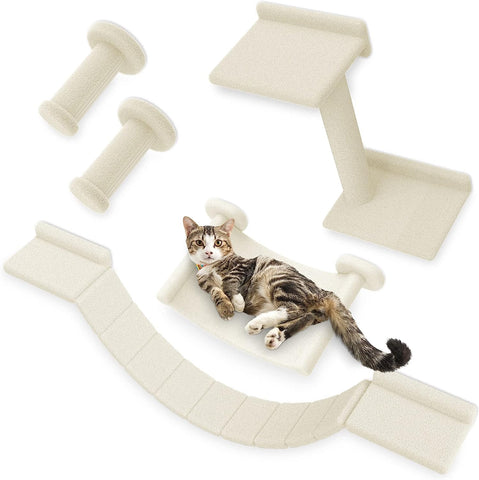 Katzen Kletterwand beige