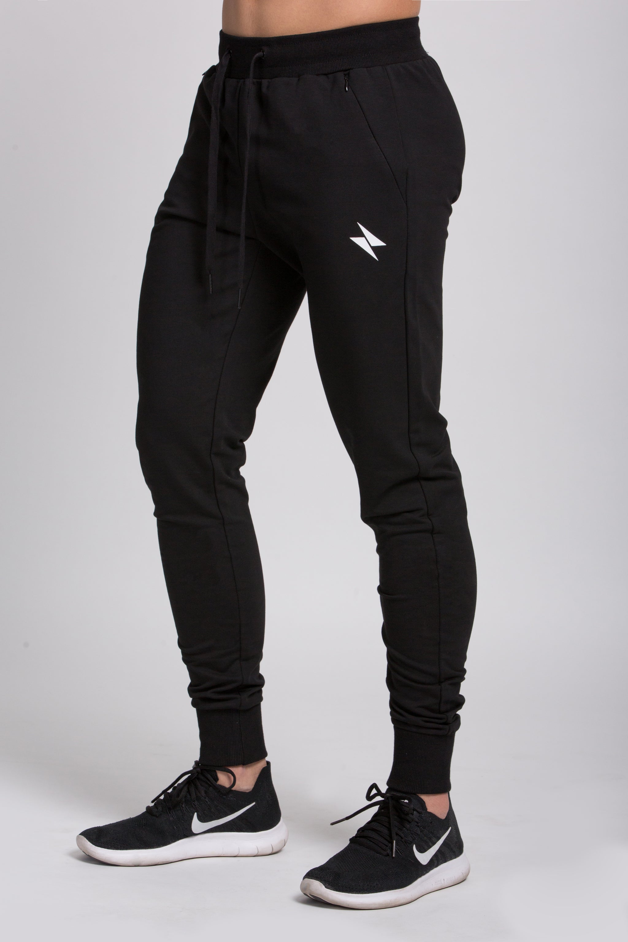 black skinny jean joggers