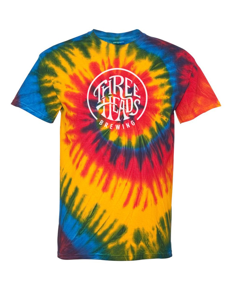 Rainbow Tie-Dye T-Shirt – Three Heads Brewing