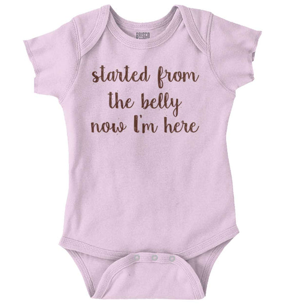 Started from Belly Romper Bodysuit | Brisco Baby