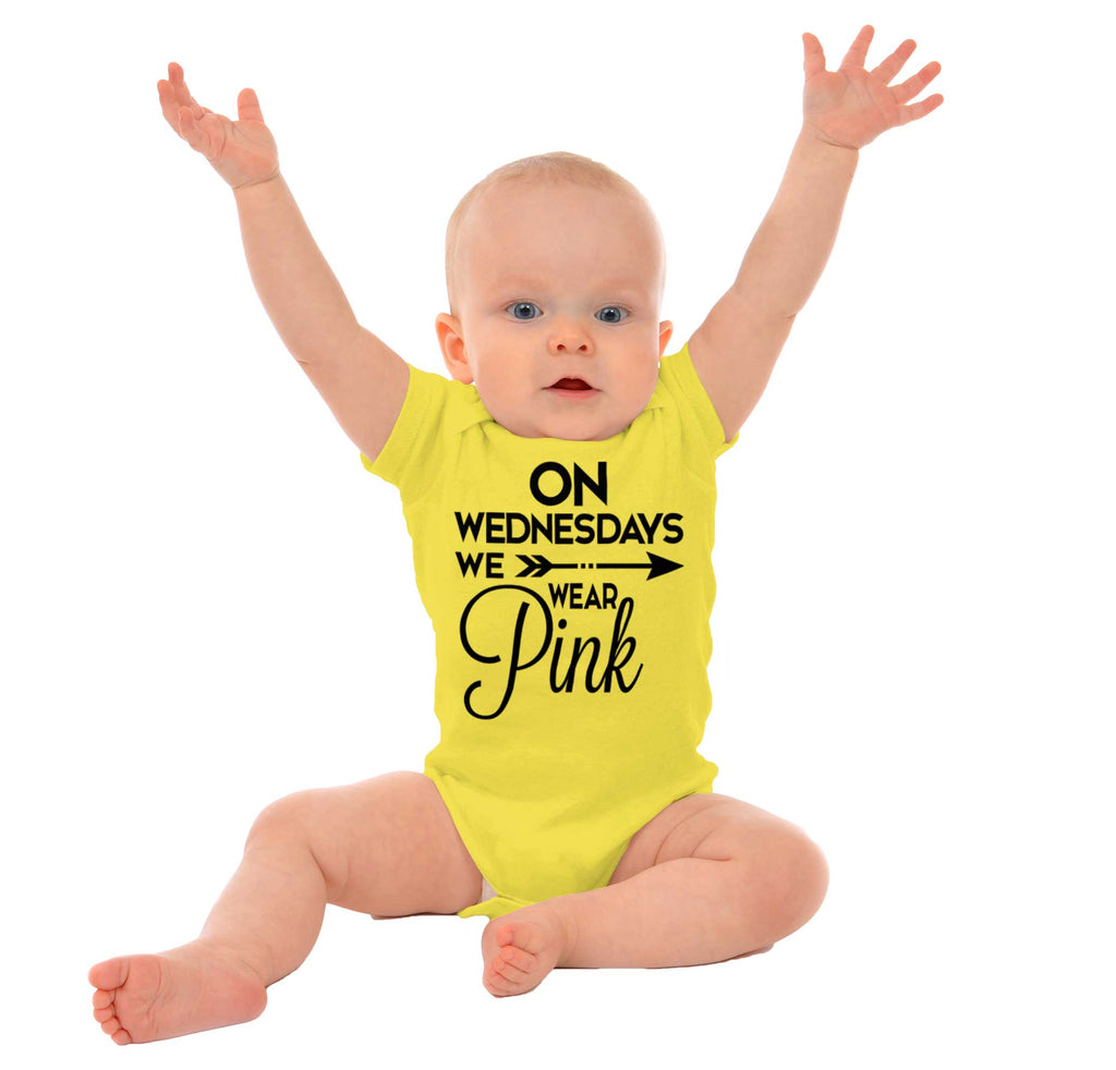 on wednesdays we wear pink baby romper