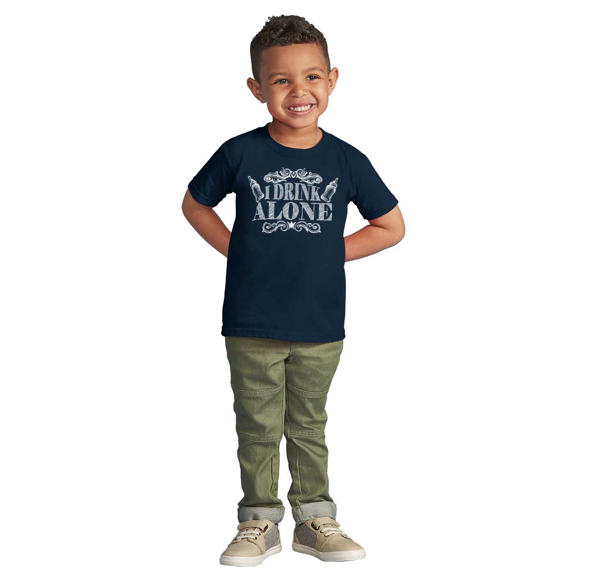 I Drink Alone Infant Toddler T-Shirt | Brisco Baby