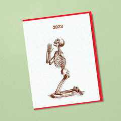 2023 Skeleton New Years Card