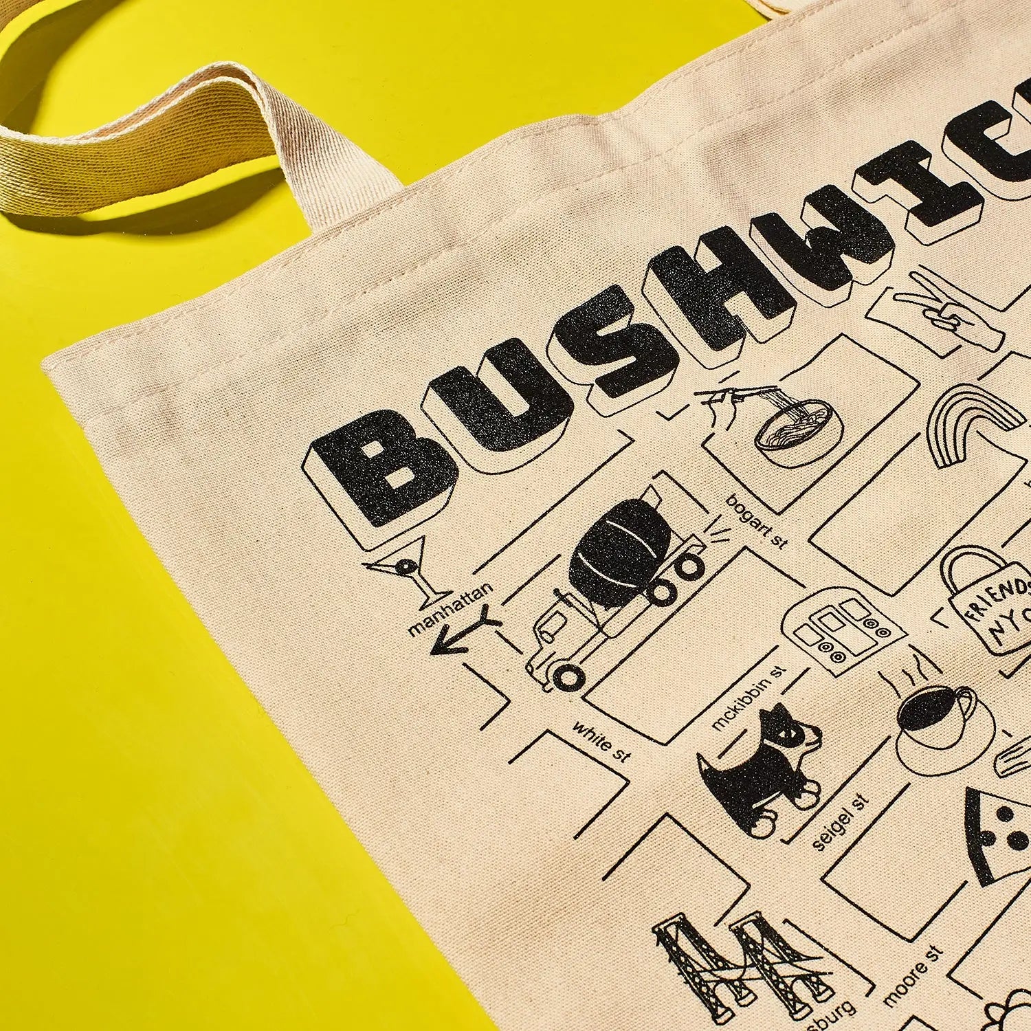 canvas bushwick tote friends maptote