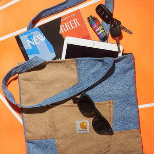 Carhartt Rework Tote Bag | Made from Carhartt Jacket, Pants, Overalls