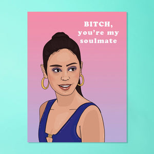 Maddy Perez Euphoria Soulmate Greeting Card